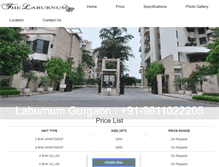 Tablet Screenshot of laburnumgurgaon.com
